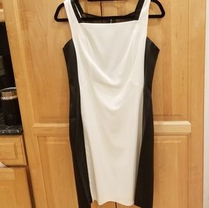 Julia Jordan Square Neckline Mesh Back Faux Leather SZ 10 NWT